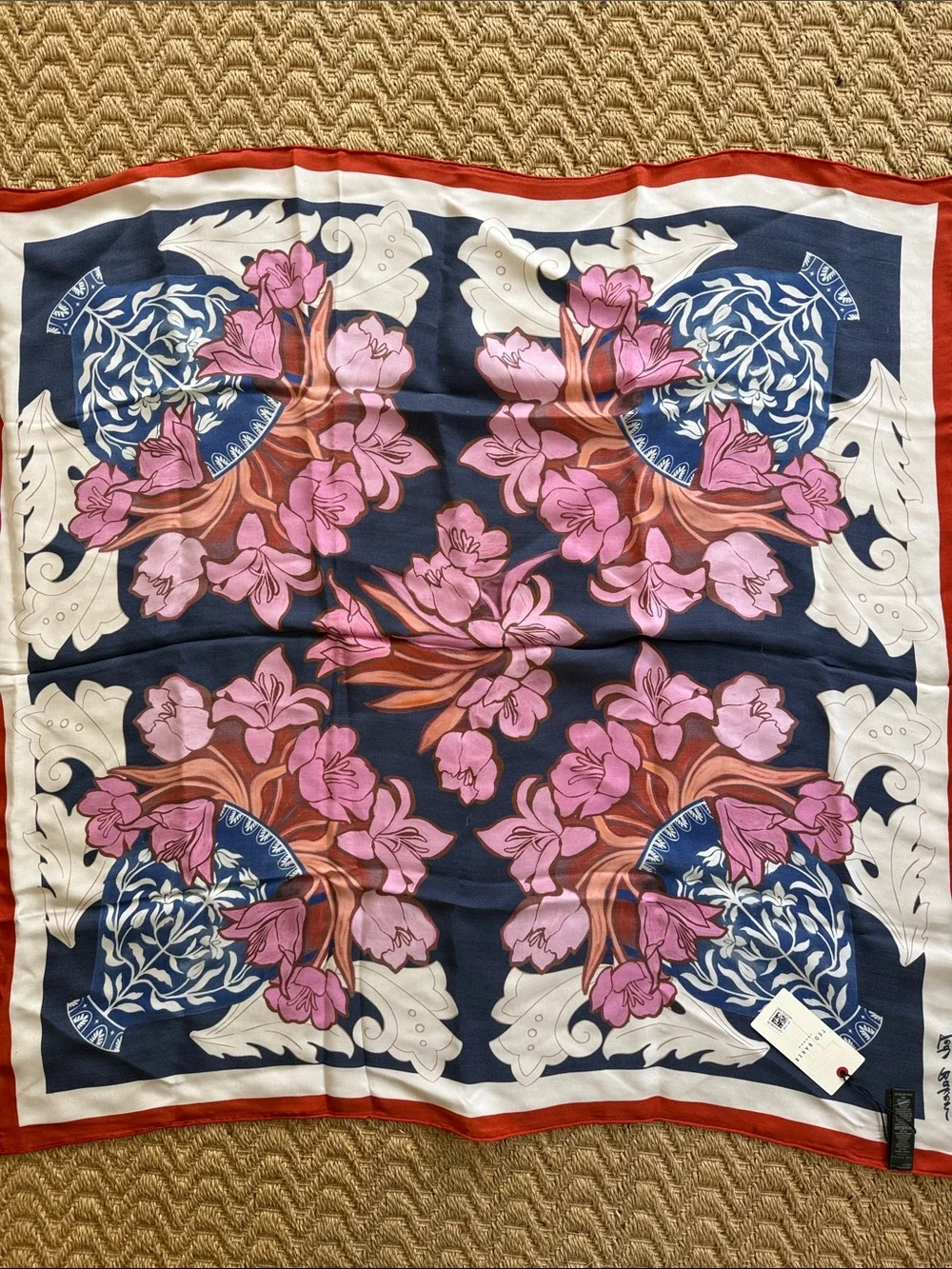 Ted Baker Kelley Floral Print Silk Scarf